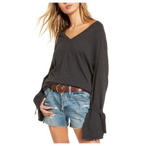 Treasure & Bond Tie Bell Sleeve Top